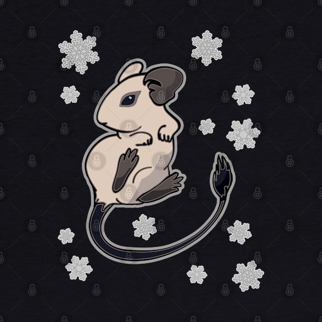 Degu Snowflakes Winter by Mystical_Illusion